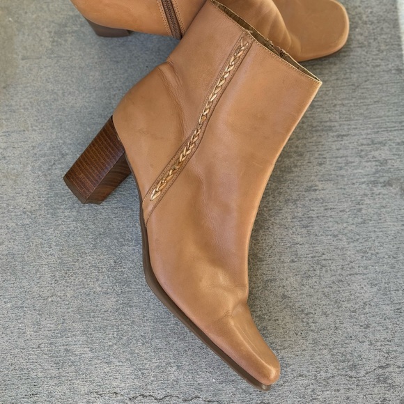 St. Johns Bay tan zipper booties - Picture 4 of 10